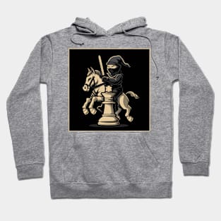 Chess Ninja On Knight Ninja For Chess Player Ninja Fan Art Hoodie